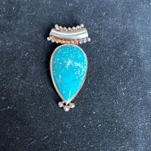 Sterling Silver and Turquoise Pendant